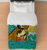 Wave Rider Duvet Cover Ensemble - Beyond T-shirts